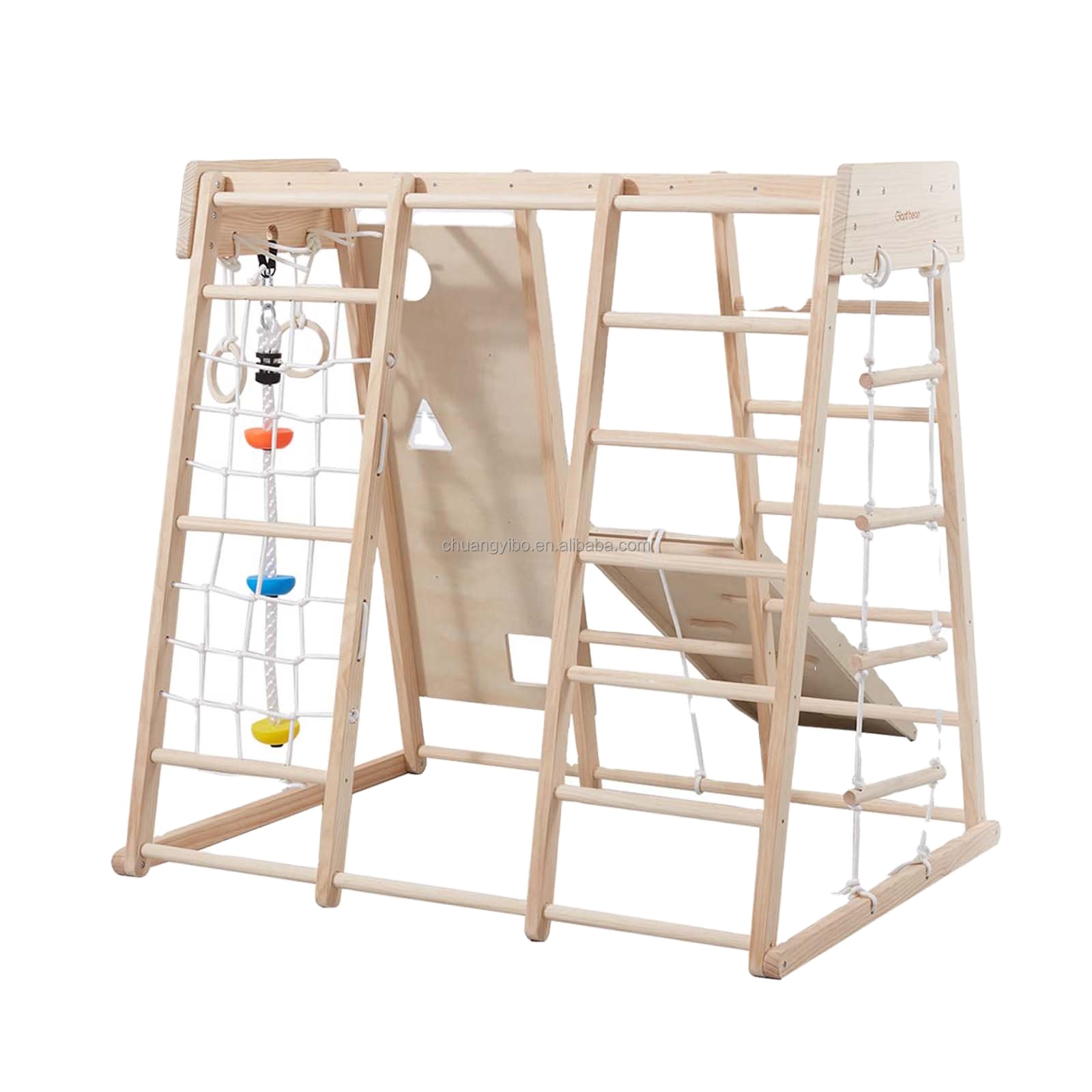 Gymnastic Ring Wood - Indoor Playground Jungle Gym Toddlers Climber