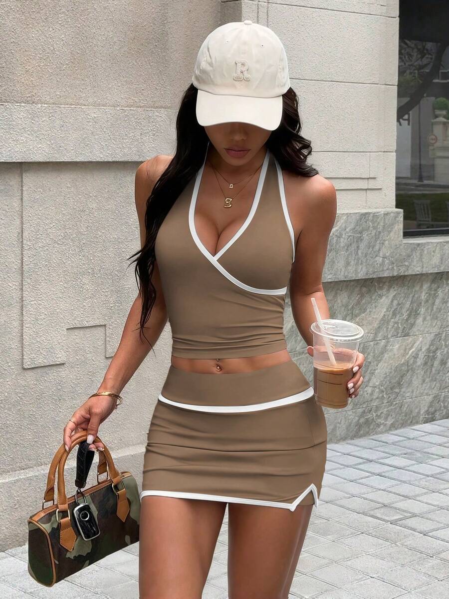 Womens Beige 2-Piece Sports Se - Crossfit Yoga recensie en prijs