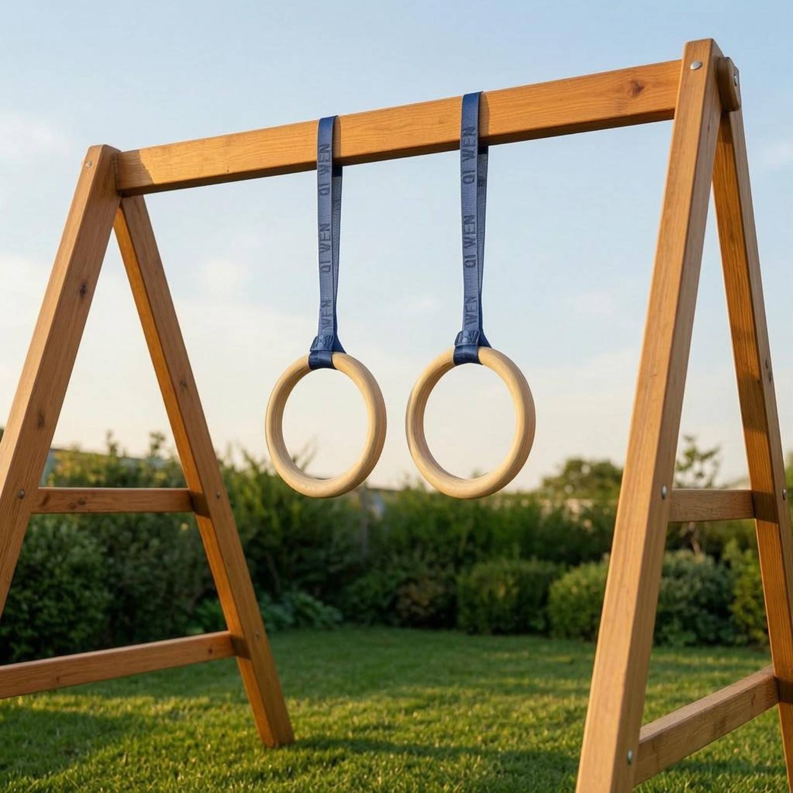 Wooden Gym Rings Woven Strappi - Gymnastic Ring Wood recensie en prijs
