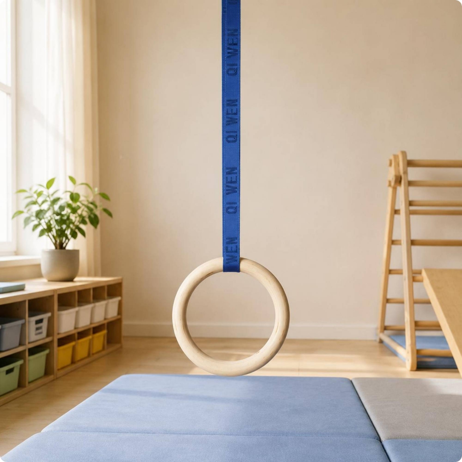 Wooden Gym Rings Woven Strappi - Gymnastic Ring Wood recensie en prijs