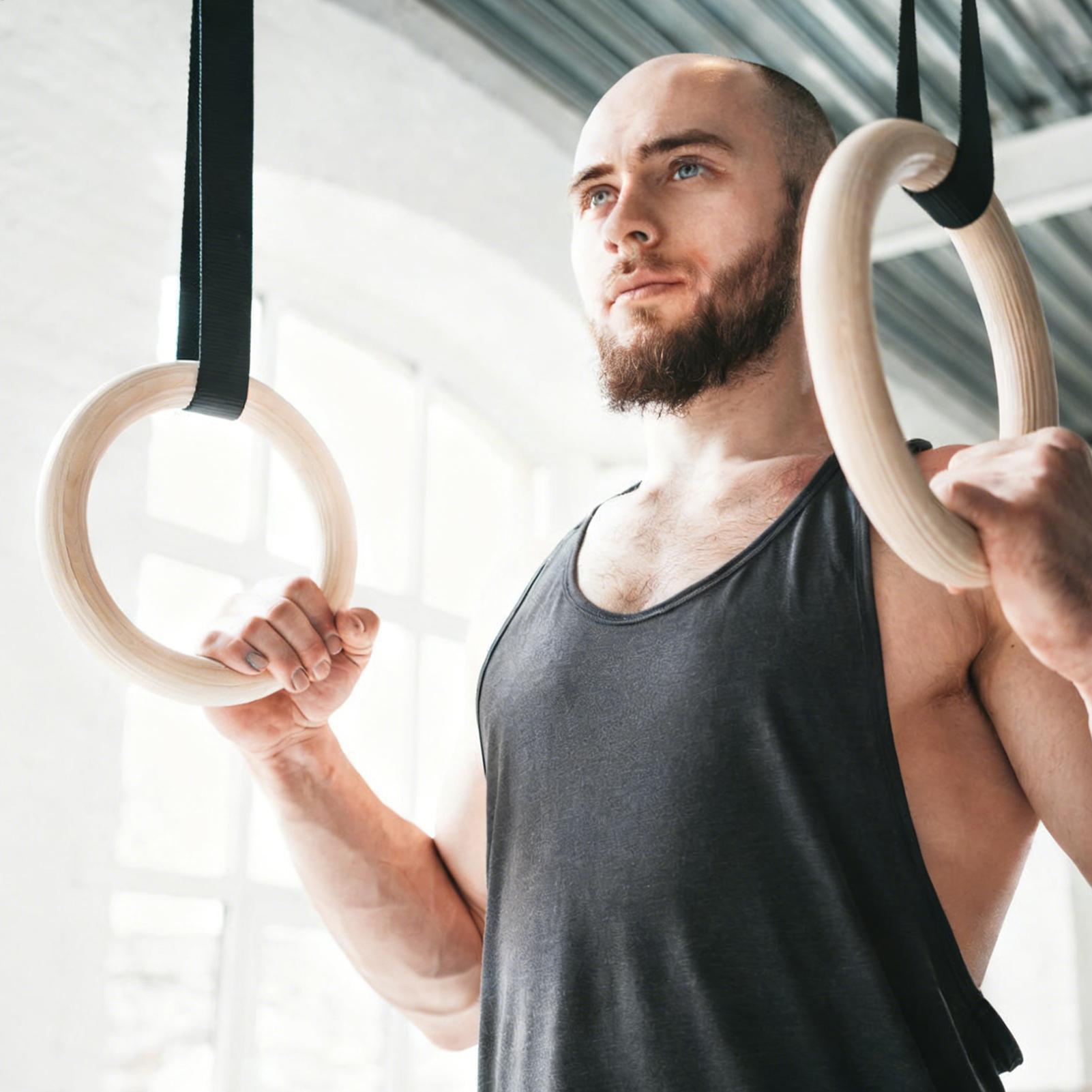 2Pcs/Pairs Wooden Portable Gym - Gymnastic Ring Wood recensie en prijs
