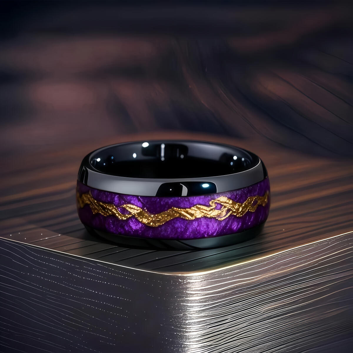 Fashion Black Men Stainless St - Gymnastic Ring Wood recensie en prijs