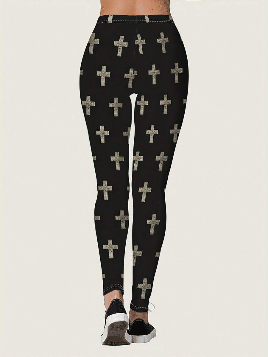 Womens High Waisted Cross Prin - Crossfit Yoga recensie en prijs
