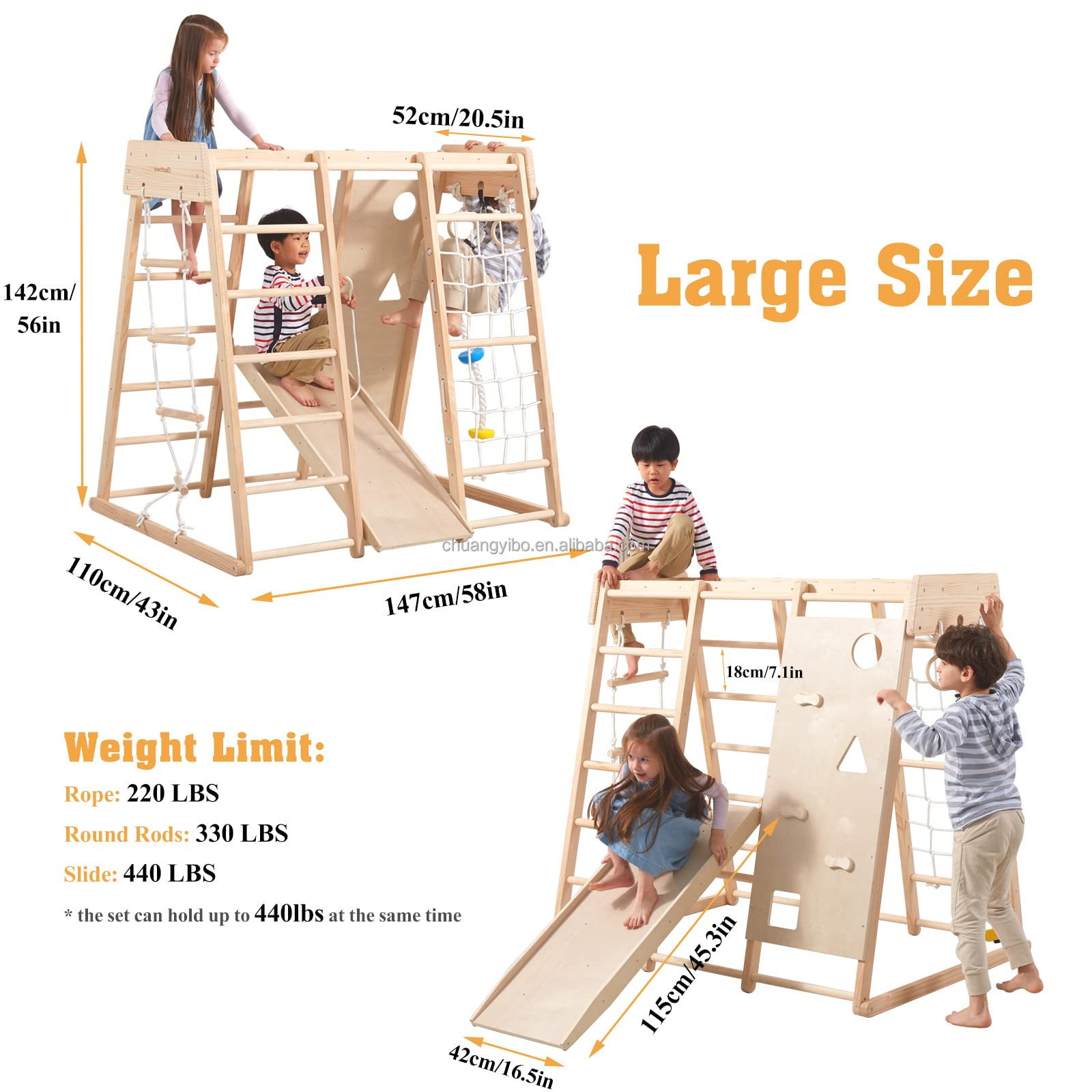 Indoor Playground Jungle Gym T - Gymnastic Ring Wood recensie en prijs