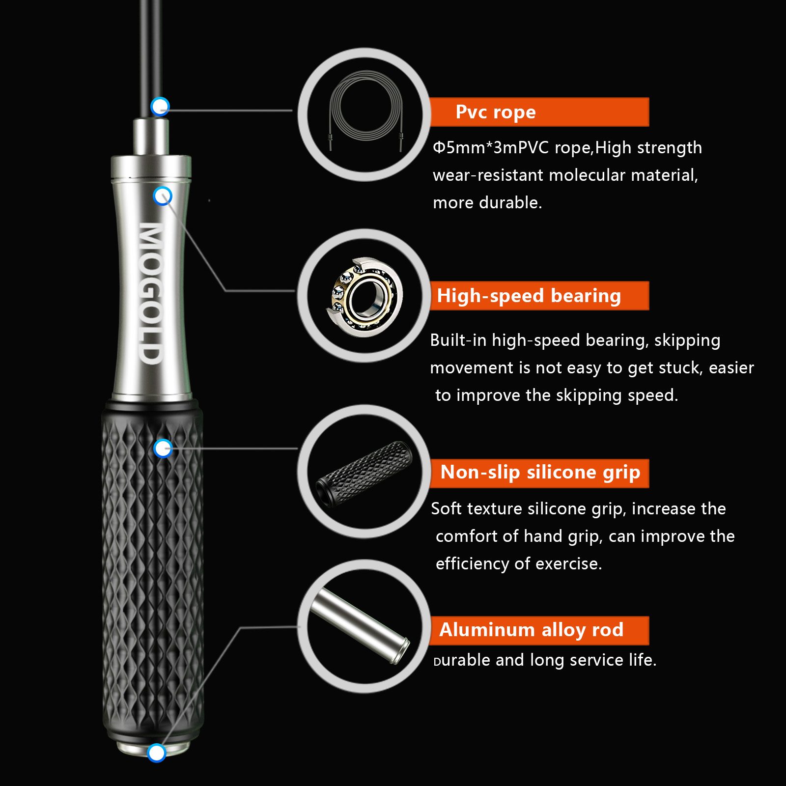 Speed Jump Rope Non-Weight Bea - Jump Rope Speed Bearing recensie en prijs