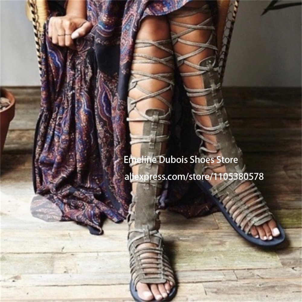 Suede Gladiator Flat Sandals K - Crossfit Outfit recensie en prijs