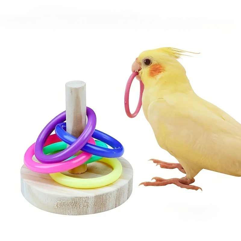 Wooden Interactive Parrot Ring - Gymnastic Ring Wood recensie en prijs