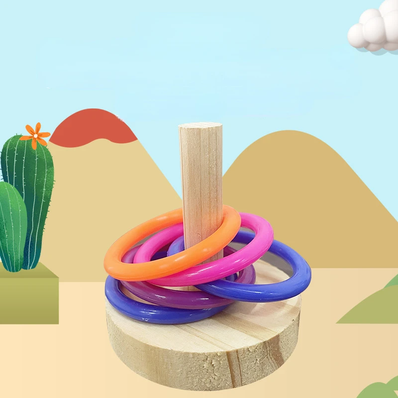 Wooden Interactive Parrot Ring - Gymnastic Ring Wood recensie en prijs