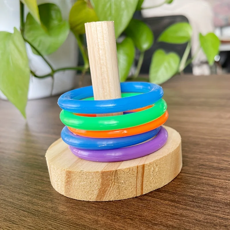 Wooden Interactive Parrot Ring - Gymnastic Ring Wood recensie en prijs